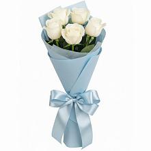 Букет 5 Белых роз Проуд #REPLACE_PRED# Духовщине