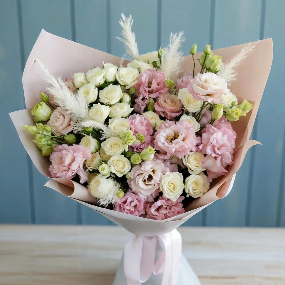 Букет цветов из: Альстромерии и Розы в Духовщине