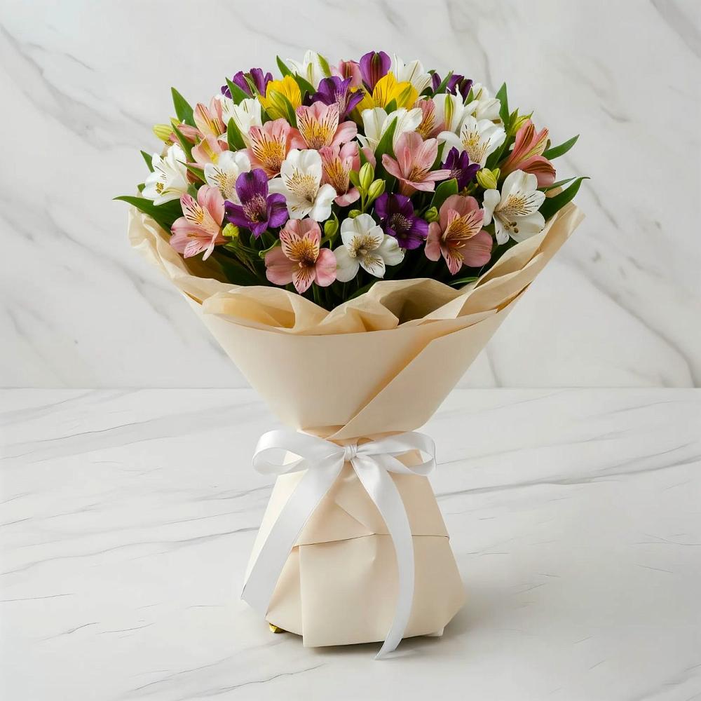 Букет цветов из: Альстромерии в Духовщине