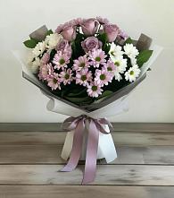 Букет цветов из:  Хризантемы и Розы в Духовщине
