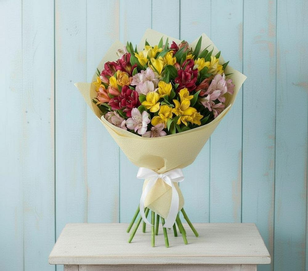 Букет цветов из: Альстромерии в Духовщине