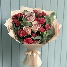 Букет цветов из:  Гвоздики и Розы в Духовщине