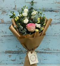 Букет цветов из:  Розы и Лизиантусы в Духовщине