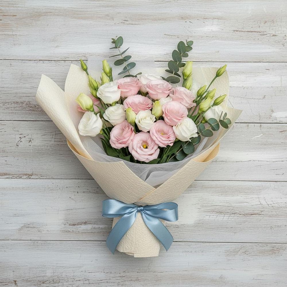 Букет цветов из: Лизиантусы в Духовщине